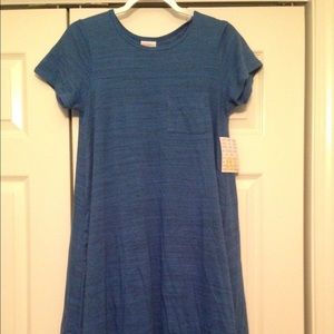 New Lularoe xxs blue heathered Carly